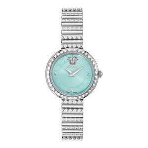 Versace Greca Goddess Petite Bracelet Watch Silver Womens